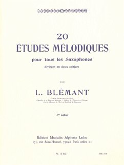 Cover 20 Études mélodiques vol.2 (no.11-20) por saxophone