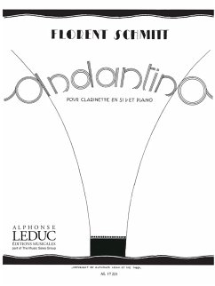 Cover Aandantino pour clarinette et piano