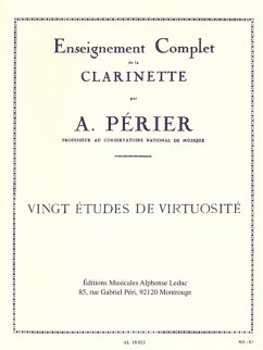 Cover 20 études de virtuosité pour clarinette