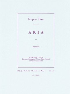 Aria pour flűte (hautbois), clarinette et piano