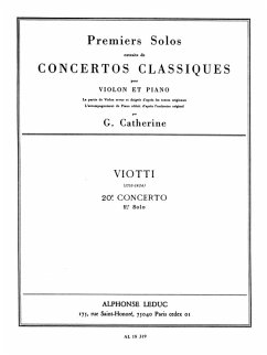 Cover Concerto no.20 pour violin et piano