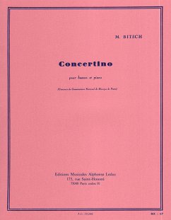 Cover Concertino pour basson et piano