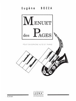 Cover Menuet de pages pour saxophone alto et piano