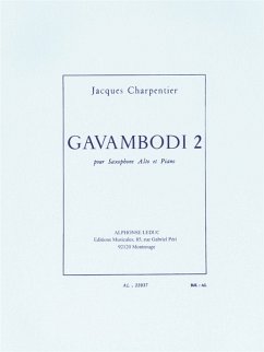 Cover Gavambodi pour saxophone alto et piano