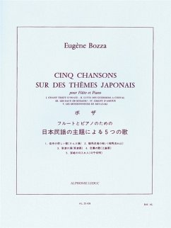 Cover 5 chansons sur des themes japonais pour flute et piano