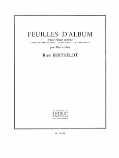 Cover Feuillets d'album pour flute et piano