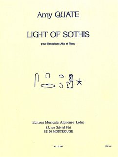 Cover Light of Sothis pour saxophone alto et piano