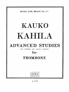 Cover Advanced Studies in tenor and alto clefs for trombone