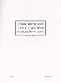 Les Citations Diptyque pour hautbois clavecin, contrebasse et percussions partition