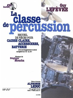 Cover LEFEVRE/MOUCHA CLASSE DE PERCUSSION DEBUTANT A ELEMENTAIRE/BATTERIE/CAHIER