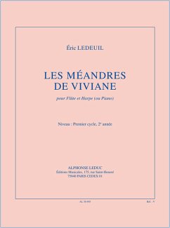 Cover Les méandres de Viviane pour flute et harpe (piano) parties