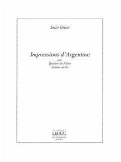 Cover Impressions d'Argentine pour 4 flűtes (guitare ad lib) partition