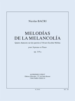 Cover Melodias de la melancolia op.119a pour soprano et piano