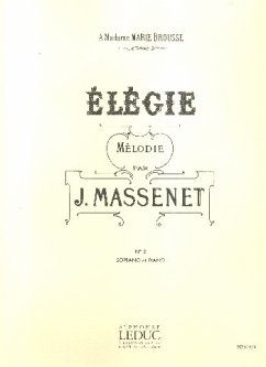 Cover Elégie no.2 pour soprano et piano