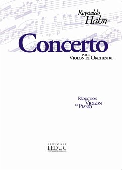 Cover HAHN CONCERTO (VIOLON ET ORCHESTRE) VIOLON ET PIANO