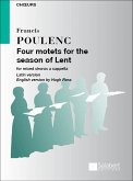 4 Motets for the Season of Lent for mixed chorus a capp. (en/la) score