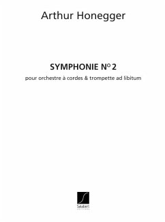 Symphonie no.2 pour cordes et trompette ad lib partition d'orchestre