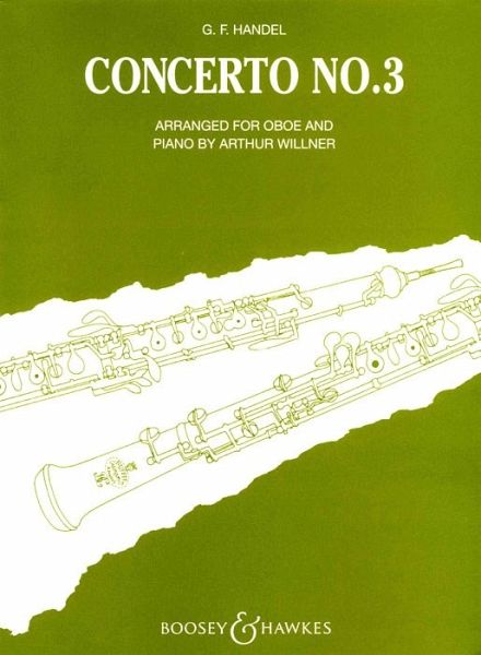 Konzert g-Moll Nr.3 HWV287 für Oboe und Streichorchester für Oboe und Klavier