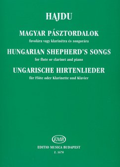 Cover Ungarische Hirtenlieder für Flöte (Klarinette) und kKavier