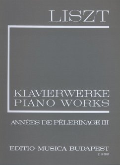 Cover Klavierwerke Serie 1 Années de pélerinage Band 3 broschiert