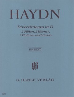 Cover Divertimento D-dur Hob. II:8 für 2 Flöten, 2 Hörner, 2 Violinen und Basso