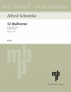 12 Bußverse für gem Chor a cappella Singpartitur (russ/dt)