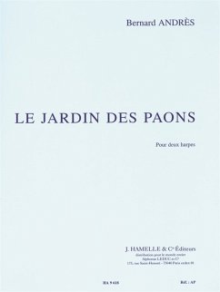 Cover Jardin de Paons pour 2 harpes 2 partitions