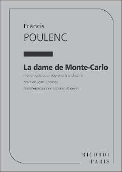 Cover La dame de Monte-Carlo für Sopran und Ochester klavierauszug
