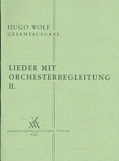 Lieder mit Orchesterbegleitung Band 2 Studienpartitur