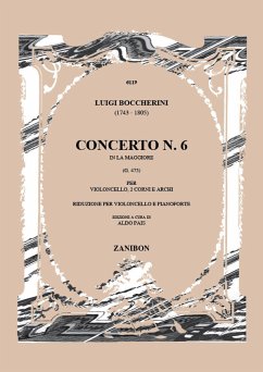 Cover Concerto la maggiore no.6 G475 per violoncello, 2 corni e archi per violoncello e pianoforte
