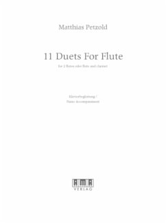 Klavierbegleitung - 11 Duets for Flute - Petzold, Matthias