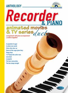 Cover Animated Movies and TV Series Duets (+CD): for recorder and piano