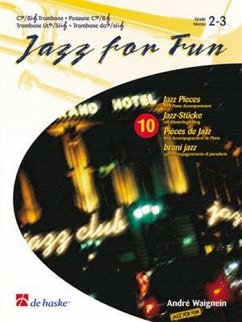Cover Jazz for Fun: 10 Jazz-Stücke für Posaune (B/C) mit Klavierbegleitung (Baß- und Violinschlüssel)