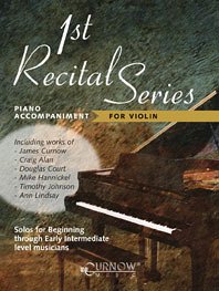 Cover First Recital Series for violin piano accompaniment