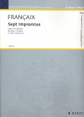 7 Impromptus (1977) pour flute et bassoon Partition