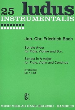 Cover Sonate A-Dur für Flöte, Violine und Bc