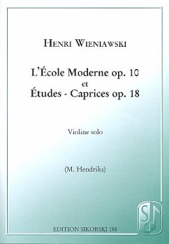 Cover L'école moderne op.10 et études-caprices op.18 pour violon
