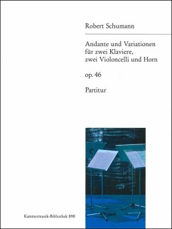 Cover ANDANTE UND VARIATIONEN OP.46 FUER 2 VIOLONCELLI, HORN UND 2 KLAVIERE 4HAENDIG, PARTITUR