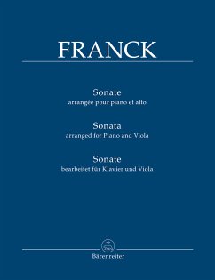Cover Sonate A-Dur (bearbeitet für Klavier und Viola)