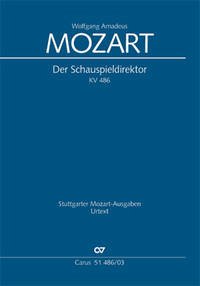 Der Schauspieldirektor (Klavierauszug) - Mozart, Wolfgang Amadeus