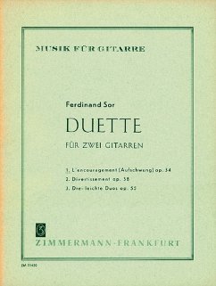 Cover L'encouragement op.34 für 2 Gitarren Stimmen