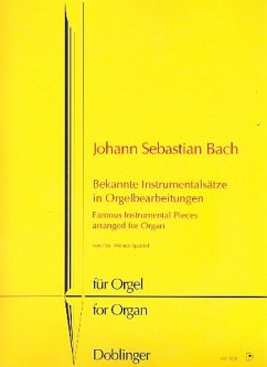 Cover Bekannte Instrumentalsätze in Orgelbearbeitungen