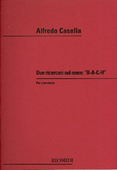 Cover 2 ricercari sul nome BACH für Klavier