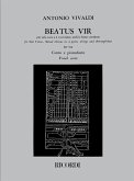 Beatus vir RV598 für Soli, Chor, Streicher und Bc Klavierauszug