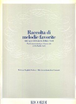 Raccolta di melodie favorite dalle opere di Donizetti, Bellini e Verdi per flauto