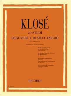 20 studi di genere e di meccanismo per clarinetto