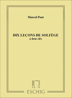 Cover 10 lecons de solfčge ŕ 2 clčs sans accompagnement Pendeville, M., arr.