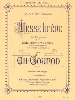 Cover Messe brčve ut majeur no.7 pour soli, choeur ŕ 4 voix et orgue ou piano, partition chant et orgue