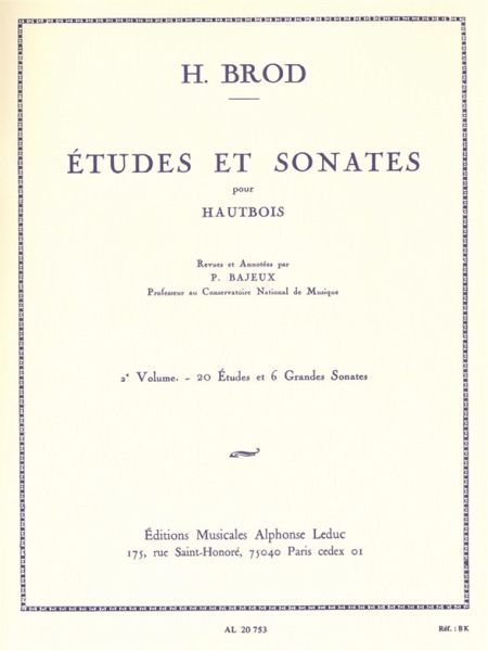 Études et sonates vol.2 pour hautbois Études et sonates vol.2 pour hautbois