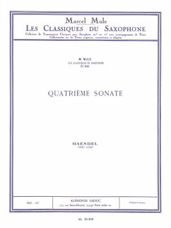 Sonate no.4 pour saxophone alto et piano